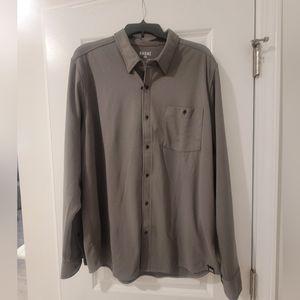 RHONE Hardy Flannel Shirt Smoked Peal XL